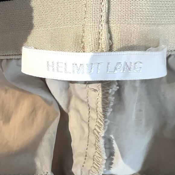 HELMUT LANG Logo Waistband Shorts Stone Beige Mens Medium - Picture 6 of 7